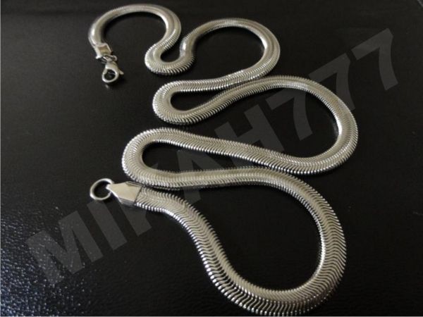 Corrente Masculina Rabo De Rato Aço Inox Cirúrgico 8,5mm