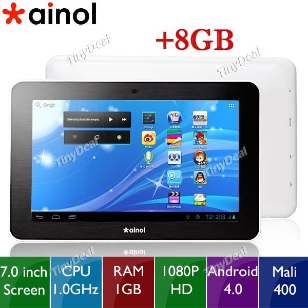 Tablet PC Novo Tornados 7 "Multi-touch Android 4.0 / WiFi